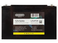 Литиевый тяговый аккумулятор Gelbert LiFePO4 (12V/32Ah/32A/384Wh) [6-EVF-32]